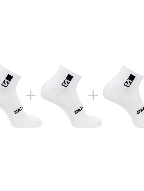 EVERYDAY ANKLE 3-PACK Unisex Socks WHITE