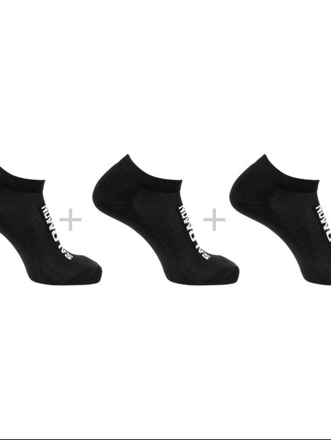 EVERYDAY LOW 3-PACK Unisex Socks BLACK