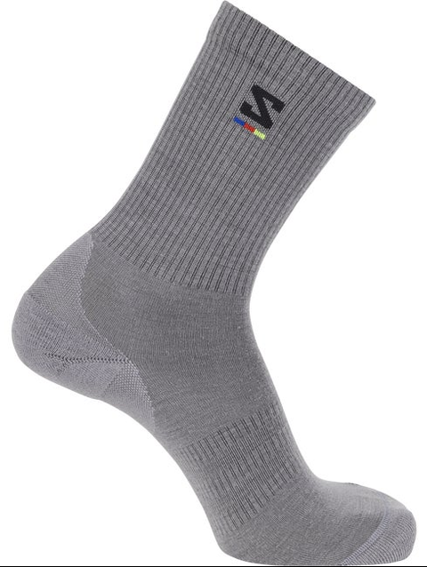 SUNDAY SMART CREW Unisex Socks Shark Skin / BLACK