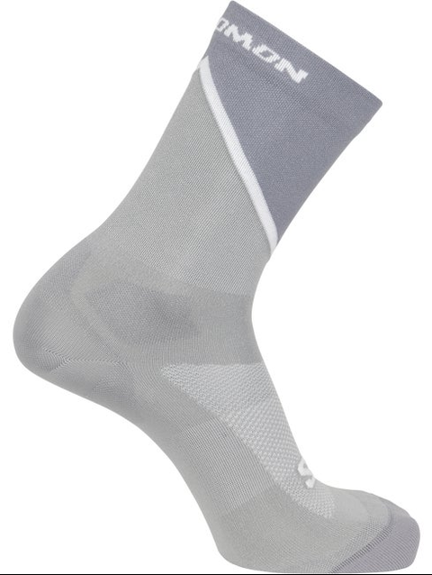 PULSE CREW Unisex Socks Shark Skin / Glacier Gray / WHITE