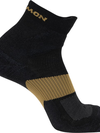 X ULTRA QUARTER Unisex Socks BLACK / Kelp