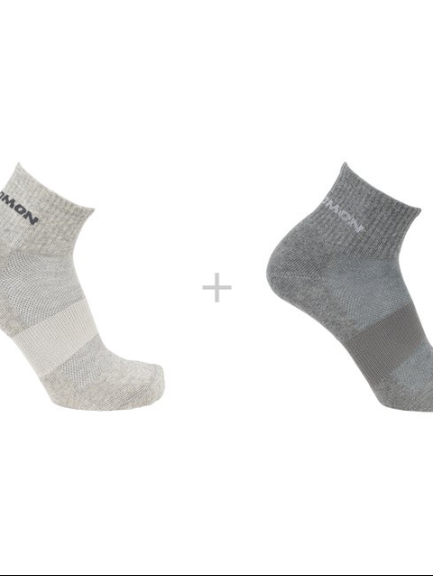 EVASION ANKLE 2-PACK Unisex Socks Light Grey / HEATHER MEDIUM