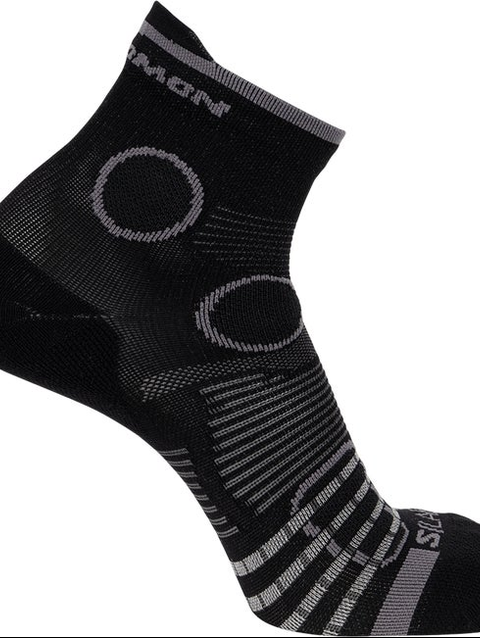 S/LAB PULSE ANKLE Unisex Socks DEEP BLACK / Dark Grey