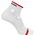 S/LAB PULSE ANKLE Unisex Socks WHITE / Fiery Red