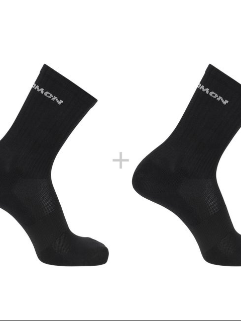 EVASION CREW 2-PACK Unisex Socks BLACK