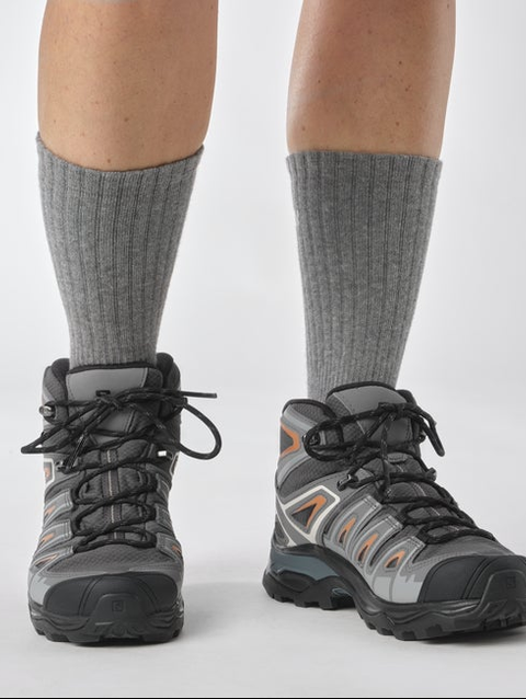 EVASION CREW 2-PACK Unisex Socks Light Grey. / HEATHER MEDIUM