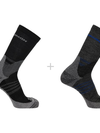 X ULTRA ACCESS CREW 2-PACK Unisex Socks Anthracite / BLACK