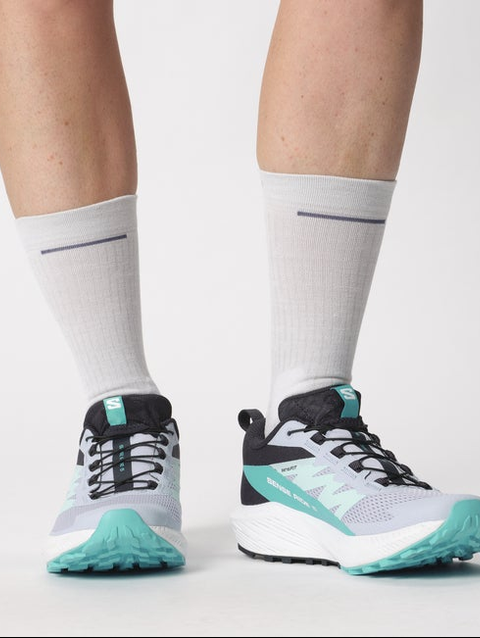 ULTRA GLIDE CREW Unisex Socks WHITE / PEARL BLUE / Bering Sea