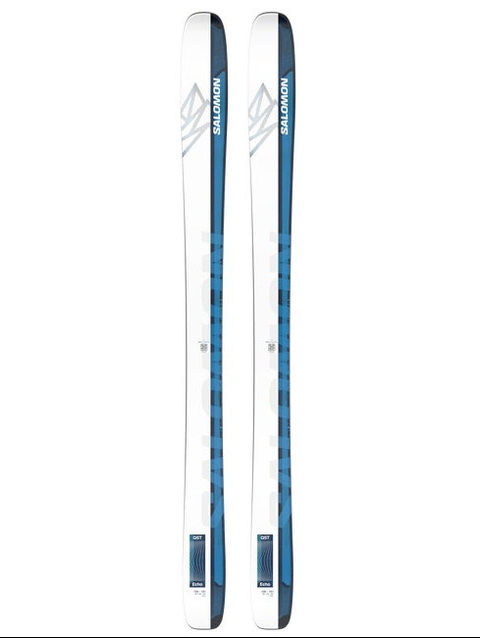 QST ECHO 106 Unisex Freeride Skis White / Race Blue / Process Blue