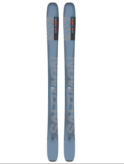 QST 92 Unisex Freeride Skis Copen Blue / Safety Yellow / Neon Green