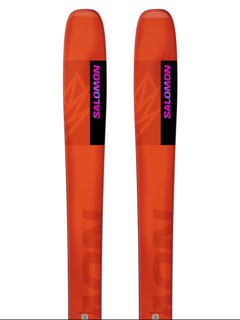 QST 106 Unisex Freeride Skis Neon Punch / Pastel Neon Purple 1 / Neon Fuschia