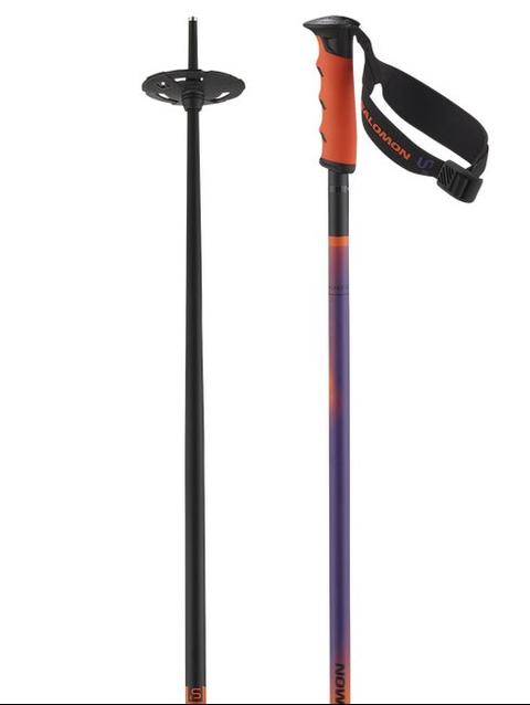 HACKER S3 Unisex Alpine Poles Black / Orange