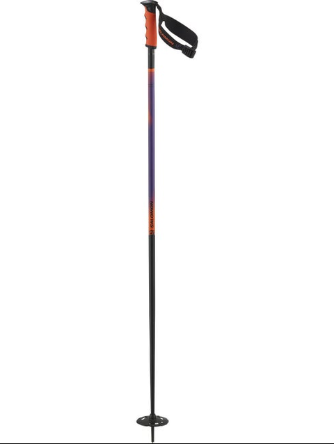 HACKER S3 Unisex Alpine Poles Black / Orange