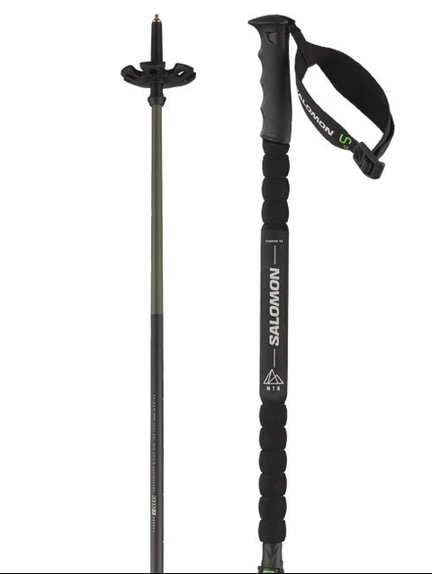 MTN CARBON S3 Unisex Alpine Poles Black / Yellow