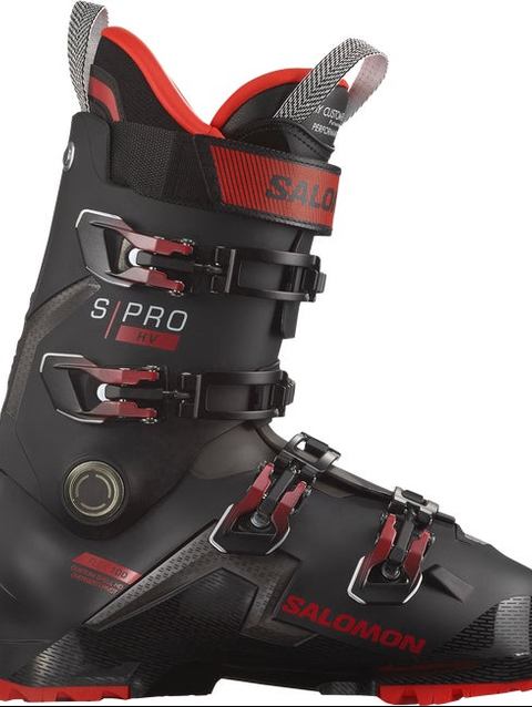 S/PRO HV 100 Men's On-Piste Boots Black / Red / Beluga