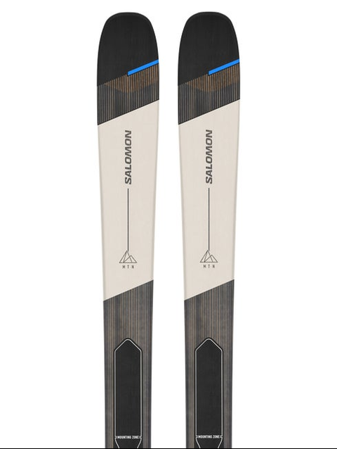 MTN 96 CARBON Unisex Touring Skis Rainy Day / Process Blue / Black