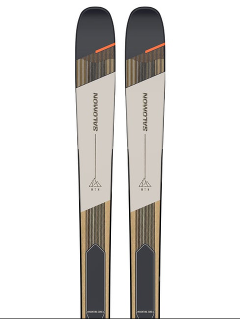 MTN 91 CARBON Unisex Touring Skis Rainy Day / Black / Neon Turmeric