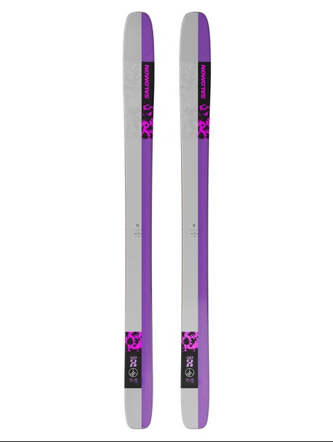 QST X Unisex Freeride Skis Black / Shocking Pink / Lunar Rock