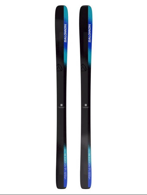 STANCE 90 Unisex All-Mountain Skis Black / Turquoise / Race Blue