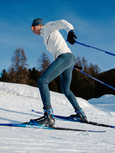 S/RACE SKATE BOA® Unisex Skating Nordic Boots Black / Race Blue