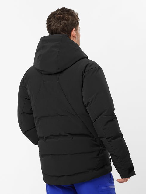 ALPENFLOW Men's Hooded Down Jacket DEEP BLACK