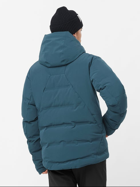 ALPENFLOW Men's Hooded Down Jacket Midnight Navy