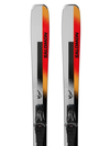 E STANCE 84 (and MI12) Unisex All-Mountain Ski Package Silver Met. / Neon Peach / Fiery Coral