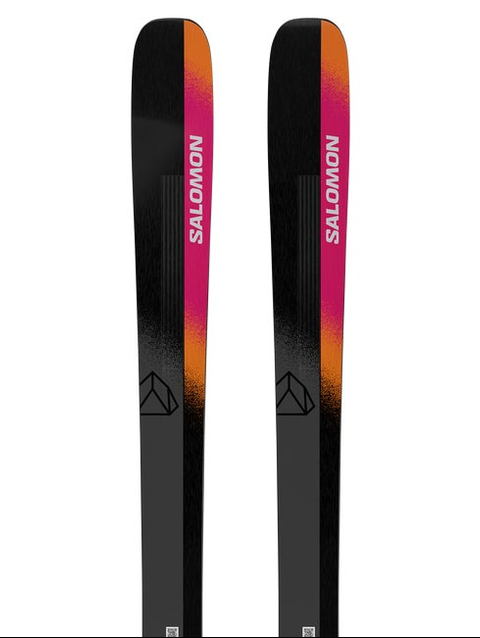 STANCE 96 Unisex All-Mountain Skis Black / Fiery Coral / Neon Peach