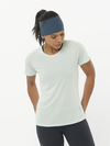 CROSS RUN Women's Short Sleeve T-Shirt MISTY BLUE