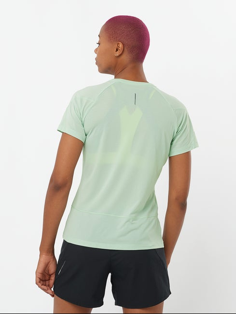 CROSS RUN Women's Short Sleeve T-Shirt AQUA FOAM