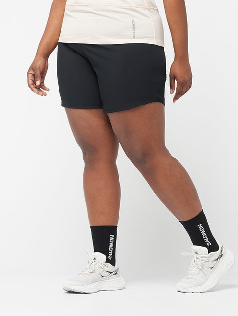 CROSS 5" Women's Shorts DEEP BLACK