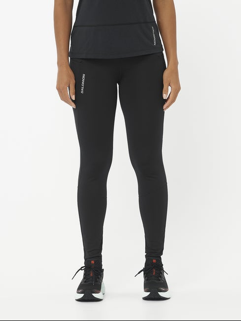 CROSS RUN 28" Women's Tights DEEP BLACK