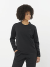 OUTLINE HYBRID WARM Women's Crewneck Pullover DEEP BLACK