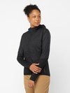 OUTLINE ALL SEASON HYBRID Women's Midlayer Jacket Hoodie DEEP BLACK