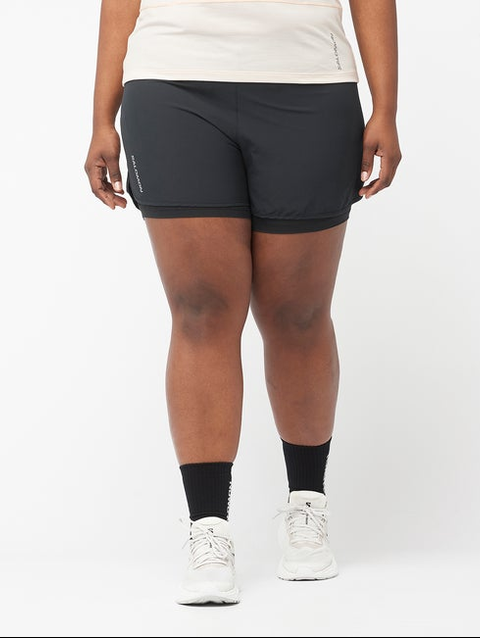 CROSS 2IN1 Women's Shorts DEEP BLACK