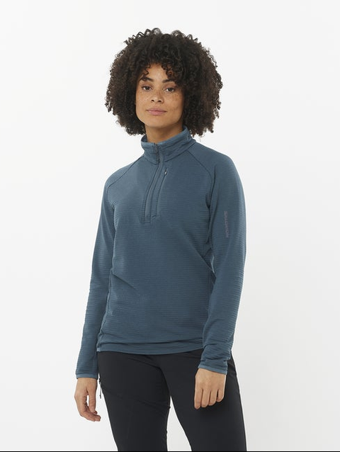 ESSENTIAL LIGHTWARM Women’s Half Zip Midlayer Midnight Navy