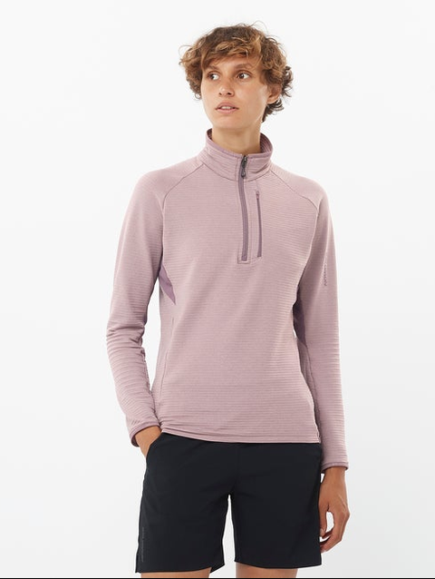 ESSENTIAL LIGHTWARM Women’s Half Zip Midlayer QUAIL / MOONSCAPE