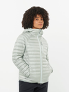 ELIXIR MICRO DOWN Women's Hooded Down Jacket MISTY BLUE