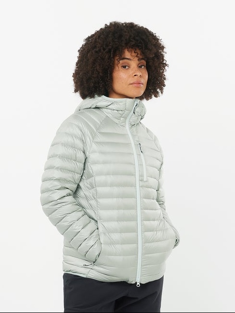 ELIXIR MICRO DOWN Women's Hooded Down Jacket MISTY BLUE