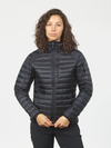 ELIXIR MICRO DOWN Women's Hooded Down Jacket DEEP BLACK