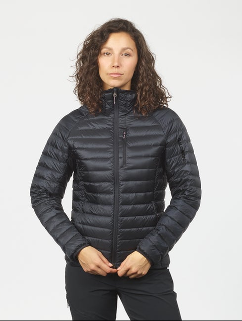 ELIXIR MICRO DOWN Women's Hooded Down Jacket DEEP BLACK