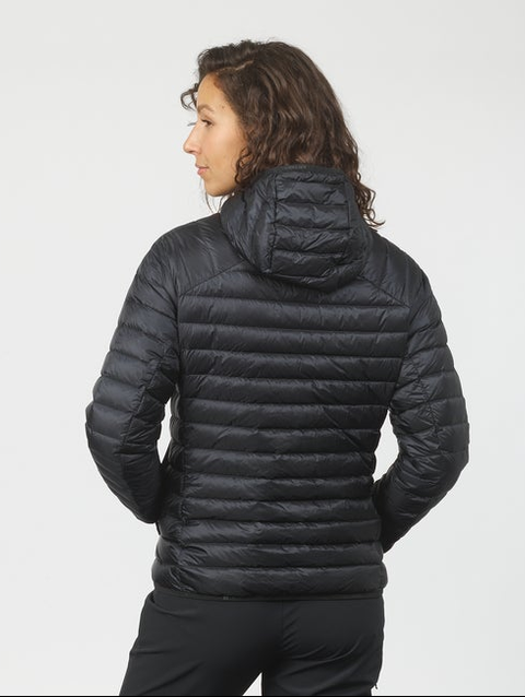 ELIXIR MICRO DOWN Women's Hooded Down Jacket DEEP BLACK