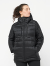 ELIXIR ULTRA DOWN Women's Hooded Down Jacket DEEP BLACK