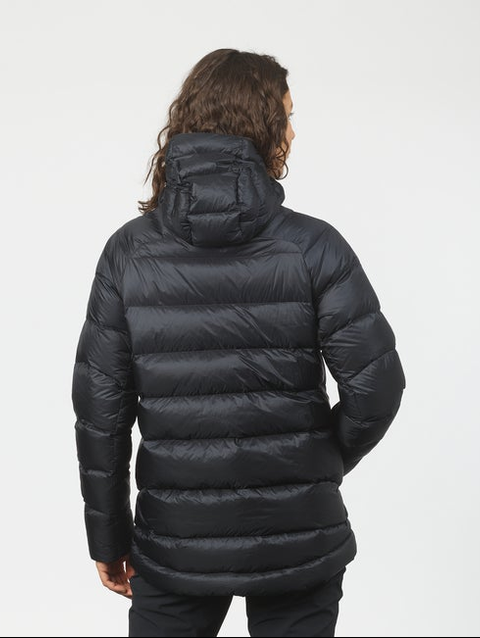 ELIXIR ULTRA DOWN Women's Hooded Down Jacket DEEP BLACK