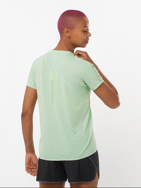 SENSE AERO GRAPHIC Women's Short Sleeve T-Shirt AQUA FOAM / Sulphur Spring