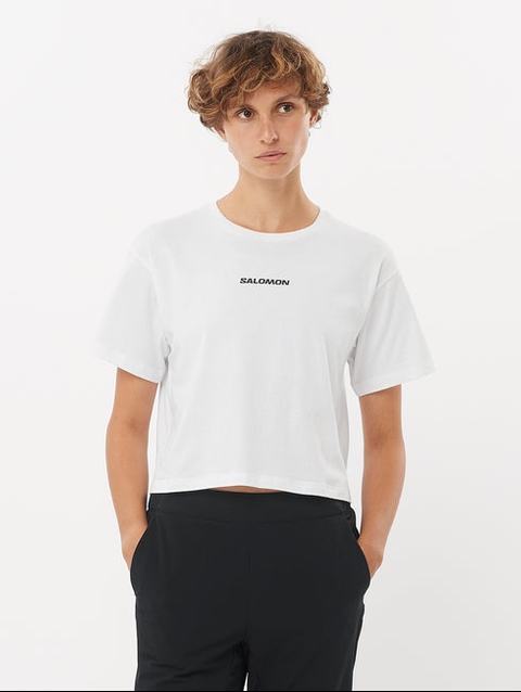 LOGO TWIST-1 Women's Short Sleeve T-Shirt WHITE