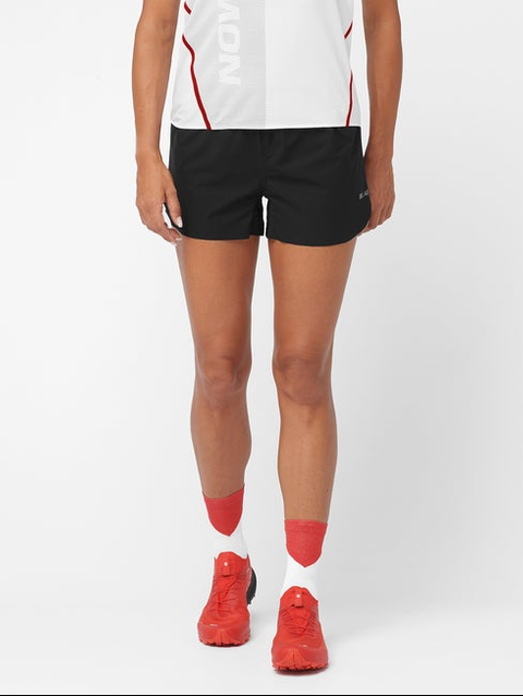 S/LAB SPEED 3" Women's Shorts DEEP BLACK / Fiery Red