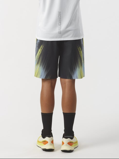 SHORTNEY Women's Shorts DEEP BLACK / Sulphur Spring / Peacock blue