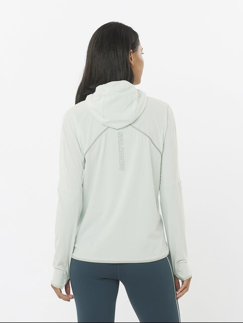 SENSE AERO HYBRID Women’s Half Zip Midlayer MISTY BLUE