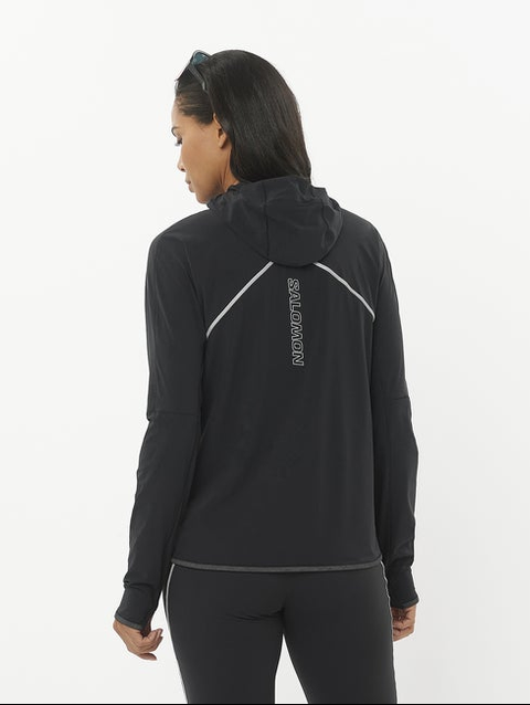 SENSE AERO HYBRID Women’s Half Zip Midlayer DEEP BLACK